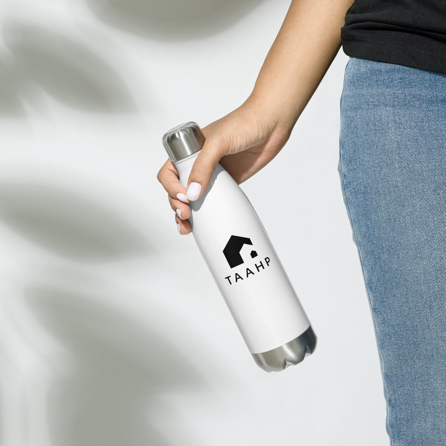 Stainless Steel Water Bottle - TAAHP Logo - BLACK