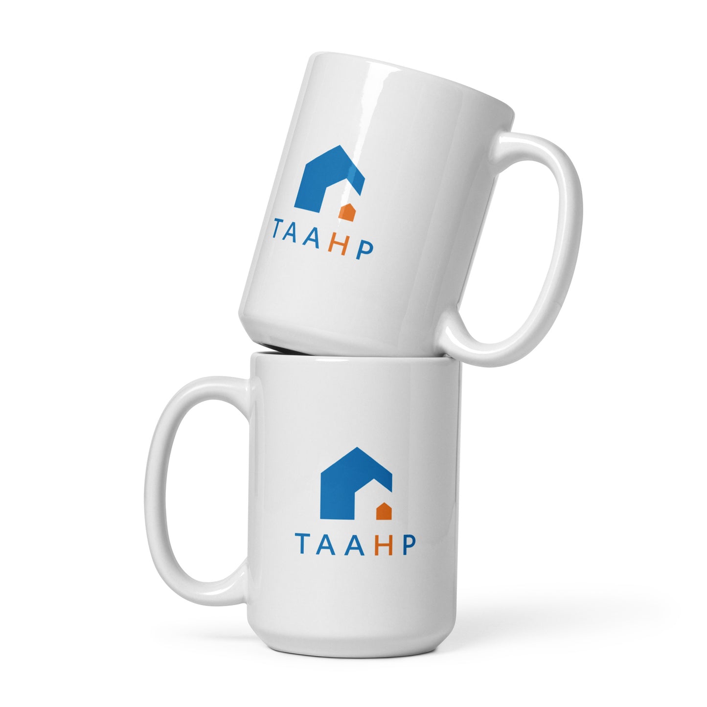 White Glossy Mug - TAAHP Logo